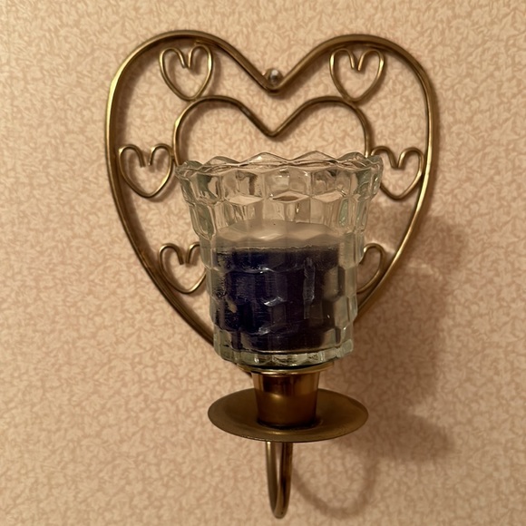 Vintage Home Interior “love is …” picture and sconces - Picture 2 of 4